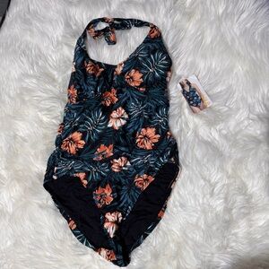 NWT Lole one piece floral swimsuit size 8